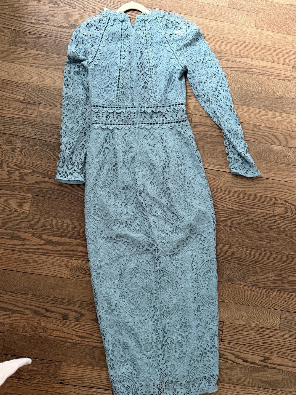 ASOS Light Blue Lace Midi Dress size 2